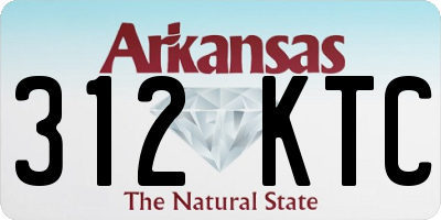 AR license plate 312KTC