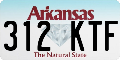 AR license plate 312KTF