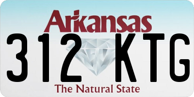AR license plate 312KTG