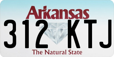 AR license plate 312KTJ