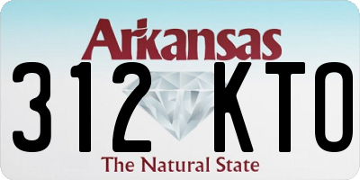 AR license plate 312KTO