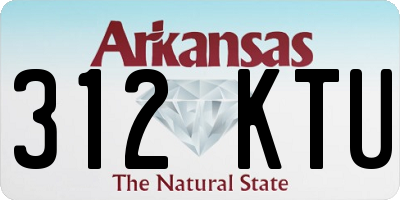 AR license plate 312KTU
