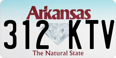 AR license plate 312KTV