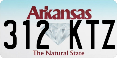 AR license plate 312KTZ