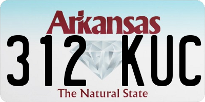 AR license plate 312KUC