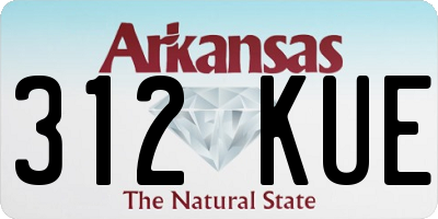 AR license plate 312KUE