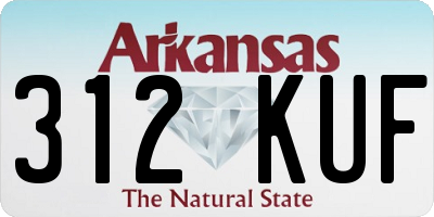 AR license plate 312KUF