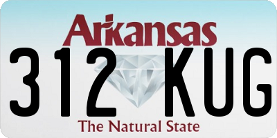 AR license plate 312KUG