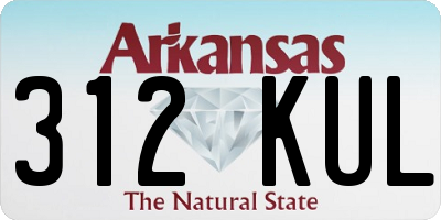 AR license plate 312KUL