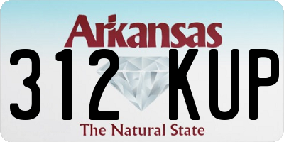 AR license plate 312KUP