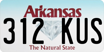 AR license plate 312KUS