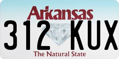 AR license plate 312KUX