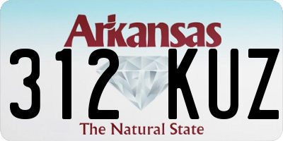 AR license plate 312KUZ