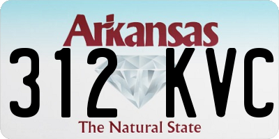 AR license plate 312KVC