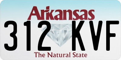 AR license plate 312KVF