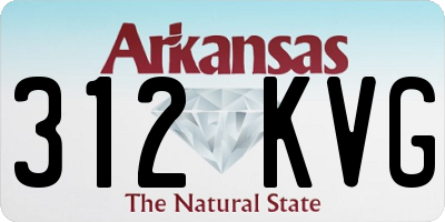 AR license plate 312KVG