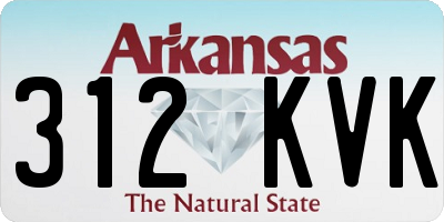 AR license plate 312KVK