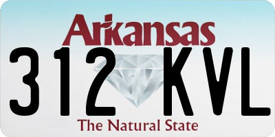 AR license plate 312KVL