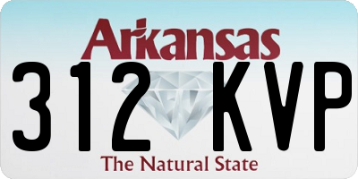 AR license plate 312KVP