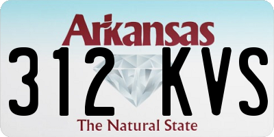 AR license plate 312KVS
