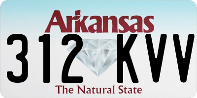 AR license plate 312KVV