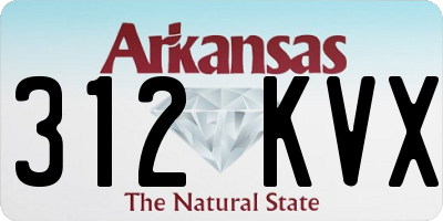 AR license plate 312KVX