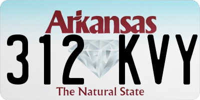 AR license plate 312KVY