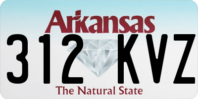 AR license plate 312KVZ