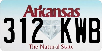 AR license plate 312KWB