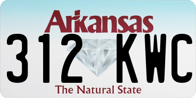 AR license plate 312KWC