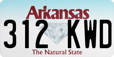 AR license plate 312KWD