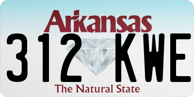 AR license plate 312KWE