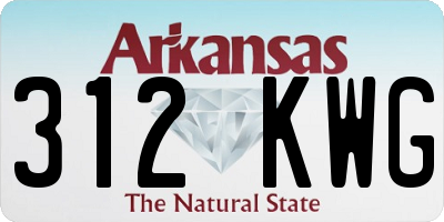 AR license plate 312KWG