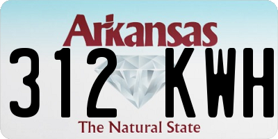 AR license plate 312KWH