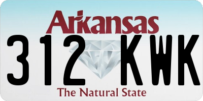 AR license plate 312KWK
