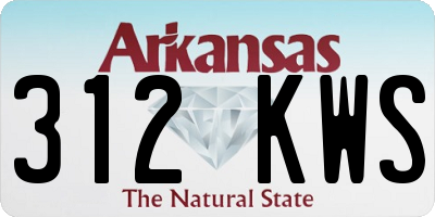 AR license plate 312KWS