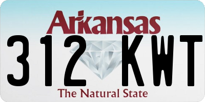 AR license plate 312KWT