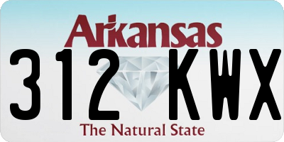 AR license plate 312KWX