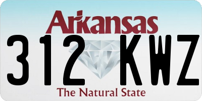 AR license plate 312KWZ