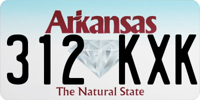 AR license plate 312KXK
