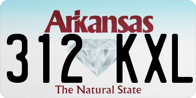 AR license plate 312KXL