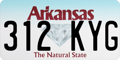 AR license plate 312KYG