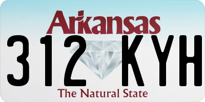AR license plate 312KYH
