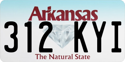 AR license plate 312KYI