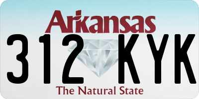 AR license plate 312KYK
