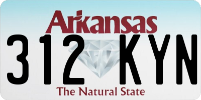 AR license plate 312KYN