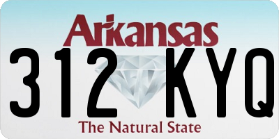 AR license plate 312KYQ