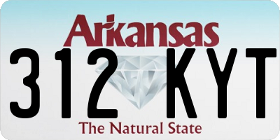 AR license plate 312KYT