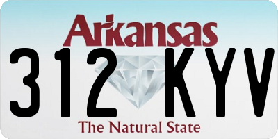 AR license plate 312KYV