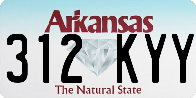 AR license plate 312KYY